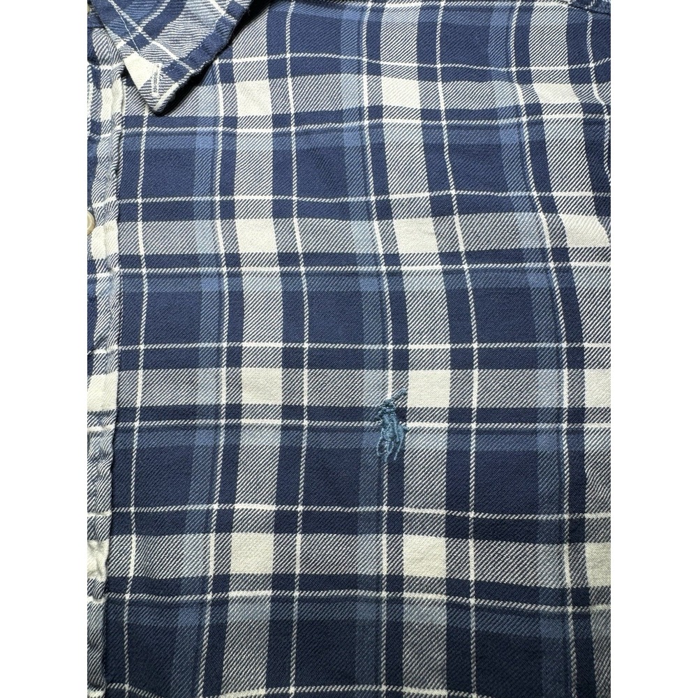 Men's Ralph Lauren Classic Fit Long Sleeve Button Down‎ Shirt Size XL Blue - Picture 2 of 6